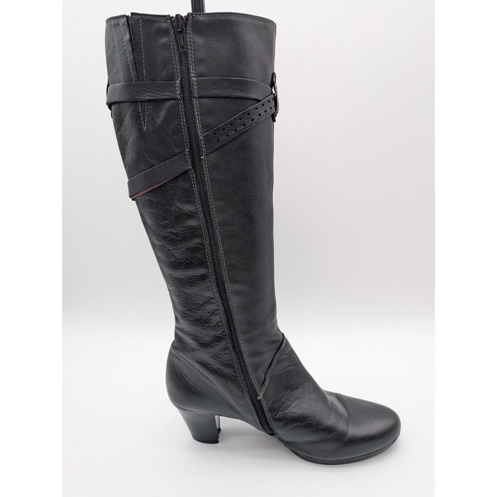 Hispanitas Black Leather Glove Boots EU size 39 (US 8.5-9) made in Spain - Picture 5 of 15